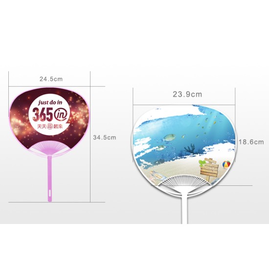 廣告扇/廣告扇子 -日本扇 - 最少數量10000個 - 藍色