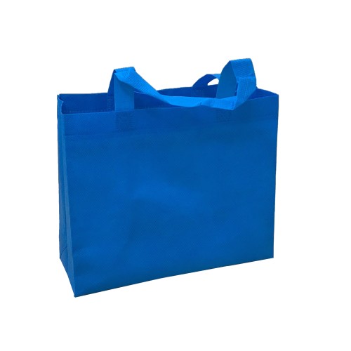橫式不織布環保袋(水藍色)