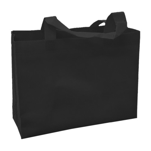 橫式不織布環保袋(黑色)